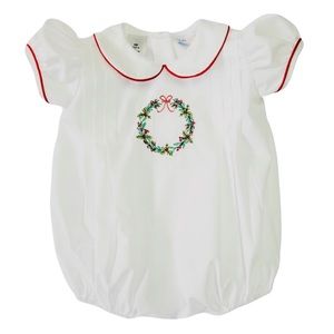 White Christmas Wreath Bubble